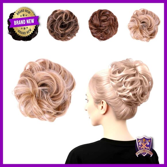 Accessories - Messy Bun Hair Extension Scrunchie Lightweight Washable Synthetic Updo Styling